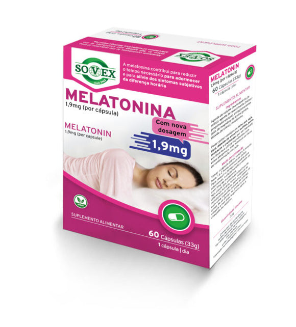 Melatonina 1.9 Mg 60 Cápsulas - Sovex - Crisdietética