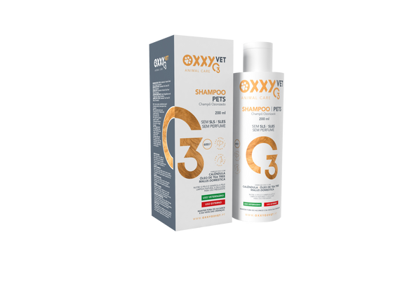 Oxxy O3 VET Shampoo Pets 200ML- 2M Pharma - Crisdietética