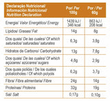 Proteinriegel Knusprige Erdnuss mit niedrigem Zuckergehalt 60 g - GoldNutrition - Crisdietética