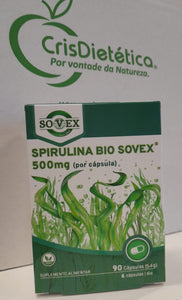 螺旋藻 Bio Sovex 500 毫克 90 粒胶囊 -Sovex - Crisdietética