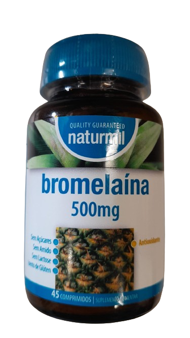Bromelaína 500 mg Naturmil