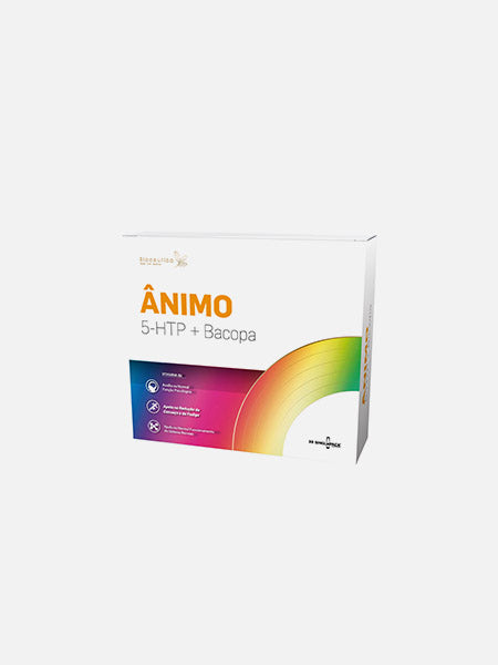 Ânimo 5 HTP + Bacopa 30 Ampolas - Bioceutica - Crisdietética