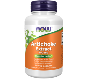 Alcachofra Artichok Extract 450mg 90 cápsulas - Now - Crisdietética