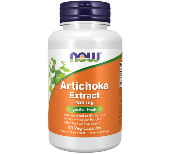 Alcachofra Artichok Extract 450mg 90 cápsulas - Now
