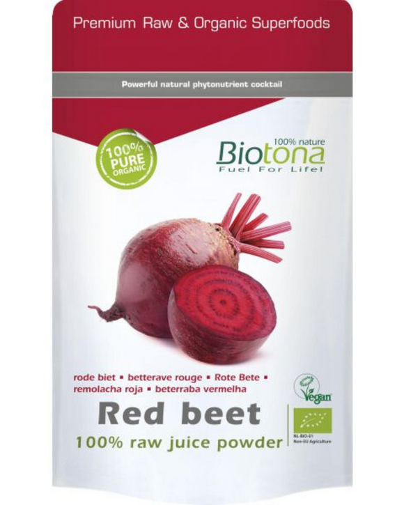 Red Beet Raw Juice Powder Bio Pó 150g - Biotona - Crisdietética