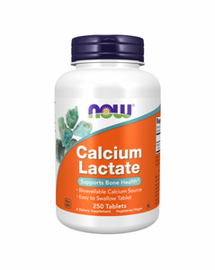 Calcium Lactate 250 Comprimidos - Now - Crisdietética