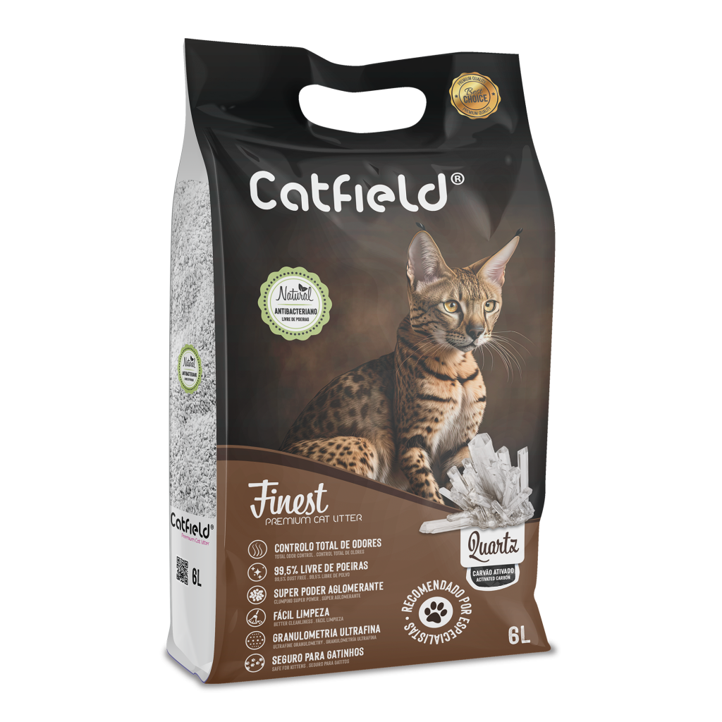 Areia p/Gatos Finest Quartzo 6 LT -Catfield