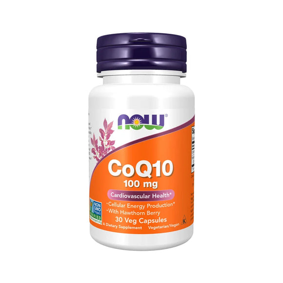 Co-Enzima Q10 100mg  30 Cápsulas - Now - Crisdietética