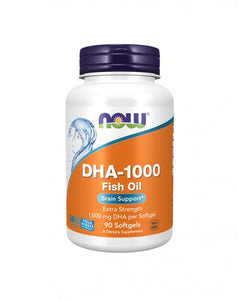 DHA Brain Support 1000mg 90 Capsules - Now - Crisdietética