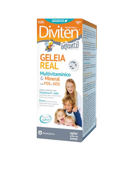 Diviten Infantil Geleia Real 300ml - Farmodietica - Crisdietética