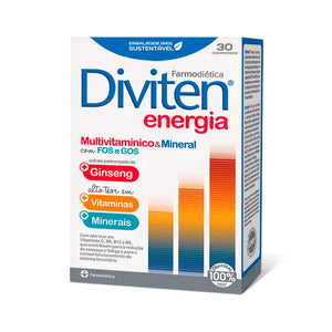 Diviten Energia 30 Tablets - Farmodietica - Chrysdietética