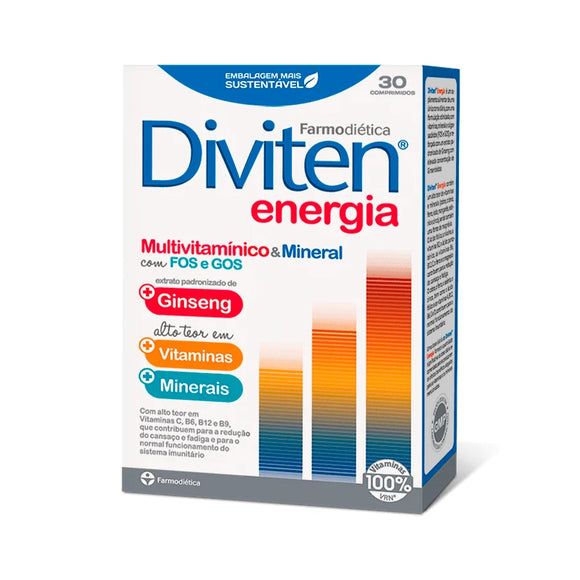 Diviten Energia 30 Comprimidos - Farmodietica - Crisdietética