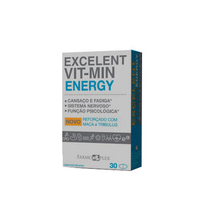 Excelente Vit-Min 30 Comp - Farmoplex - Crisdietética