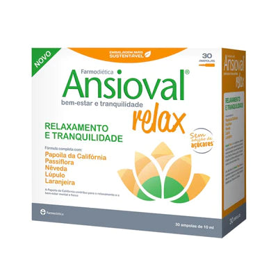 Ansioval Relax 30 Ampolas - Farmodiética - Crisdietética