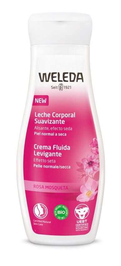 Leite Corporal Suavizante de Rosa Mosqueta 200ml - Weleda - Crisdietética