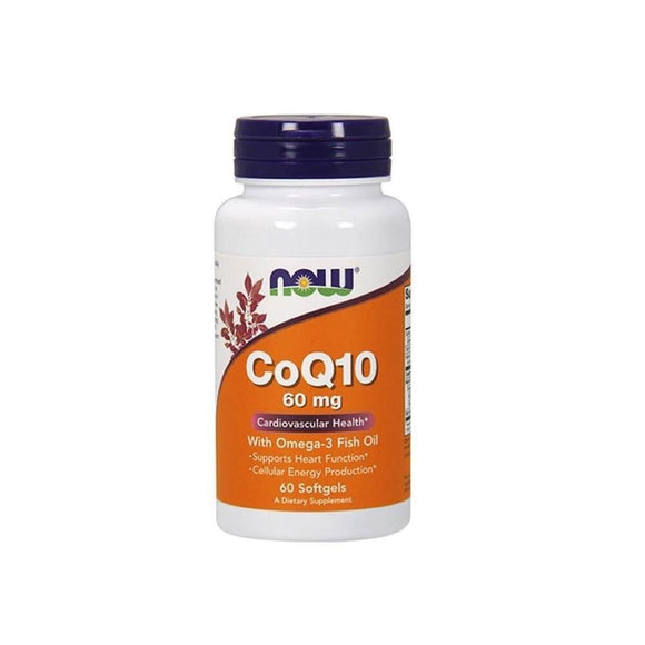 Co-Enzyme Q10 60 mg 60 cápsulas - Now - Crisdietética