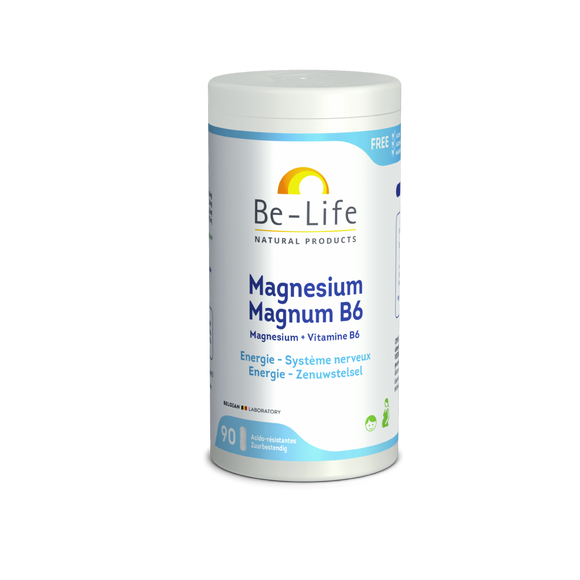 Magnesium Magnum B6 90 Cápsulas -Be-Life - Crisdietética