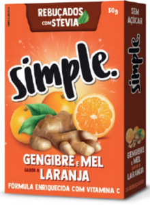Ginger, Honey and Orange Candies 50g- Simple - Crisdietética