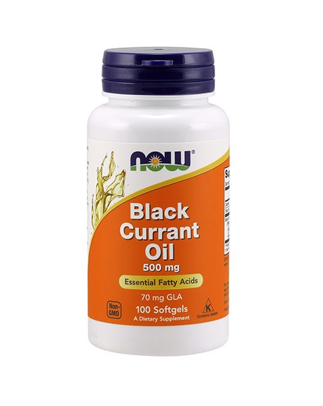 Groselha Negra (Black Currant Oil) 500mg 100 Cápsulas - Now - Crisdietética