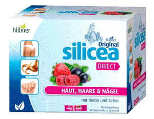 Silicea直接红色水果，含生物素和硒30袋-Hubner-Crisdietética