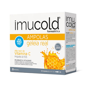 Imucold Geleia Real 20 Ampolas - Farmodietica - Crisdietética
