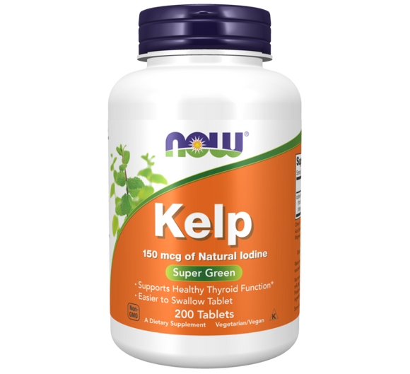 Kelp 150mg 200 comprimidos - Now - Crisdietética