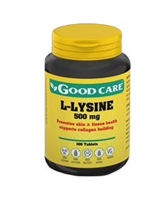 L-Lysina 500 mg 100 Cáps - Good Care - Crisdietética