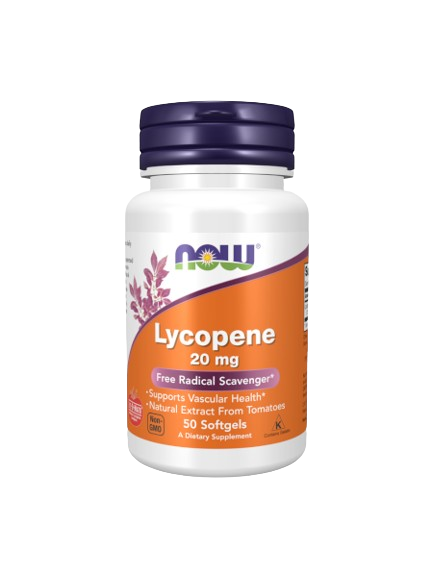 Lycopene 20mg 50 cápsulas- Now - Crisdietética
