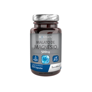 Magnesiummalat 500 mg 60 Kapseln - Biokygen - Crisdietética