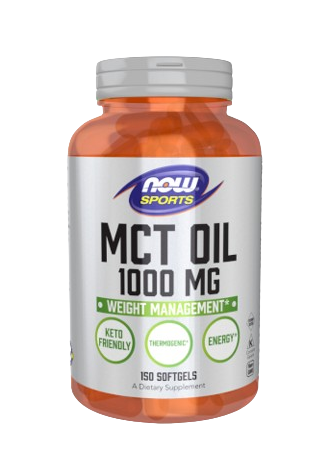 MCT Oil 1000mg 150 cápsulas - Now Sports
