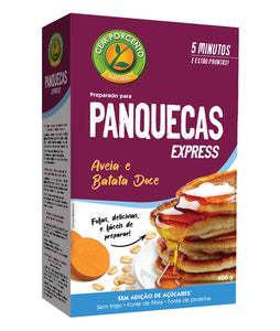 Oat and Sweet Potato Pancake Mix Expess 400g - One hundred percent - Crisdietética