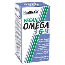 Omega 3-6-9 Vegan 60 cap. Health Aid - Crisdietética