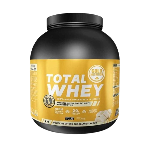 OUTLET VALIDADE MAIO 2024 Total Whey 2Kg Chocolate Branco - GoldNutrition