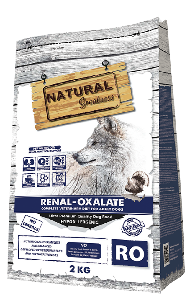 Vet Dry Diet Dog Renal Oxalate 2kg - Natural Greatness - Crisdietética