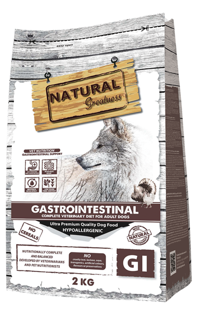 Vet Dry Diet Dog Gastrointestinal 2kg - Natural Greatness - Crisdietética