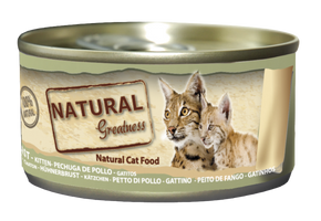 Wetfood Gato Chicken Breast Cat & Kitten 70g- Natural Greatness - Crisdietética