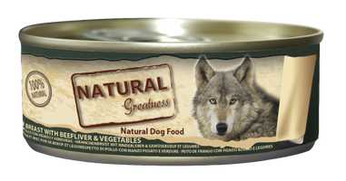 Cão Dog Chicken, Liver & Vegetables 156g - Natural Greatness - Crisdietética