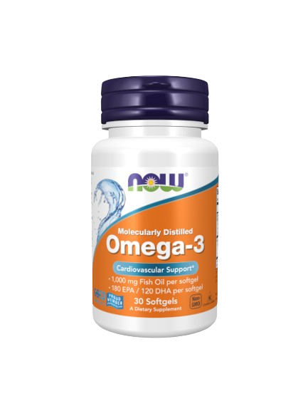 Omega-3 1000mg 30 cápsulas - Now