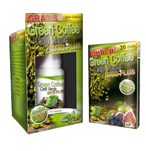 Kit Green Coffee Maxi Plus 60 粒膠囊 + 30 粒藥丸 - Fharmonat - Crisdietética