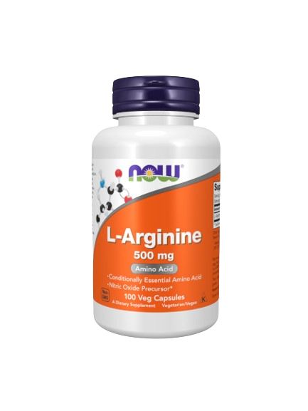 L-Arginine 500mg 100 Cápsulas - Now