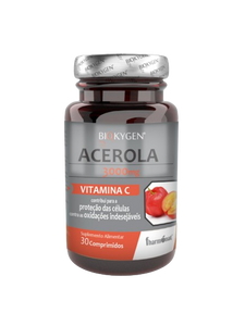 Biokygen Acerola c/Vitamina C 3000 mg 30 Comp - Pharmonat - Crisdietética