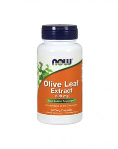 Olive Leaf Extract 500 mg 60 Capsules - Now - Crisdietética
