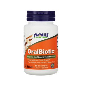 Oralbiotic 60 Lozenges - Now - Chrysdietética
