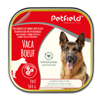 Pate Wetfood Dog Beef 300g *18 Unités - Petfield - Crisdietética