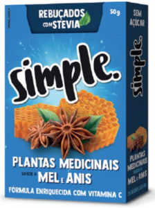 Candies Medicinal Plants, Honey and Aniseed 50g-Simple - Crisdietética