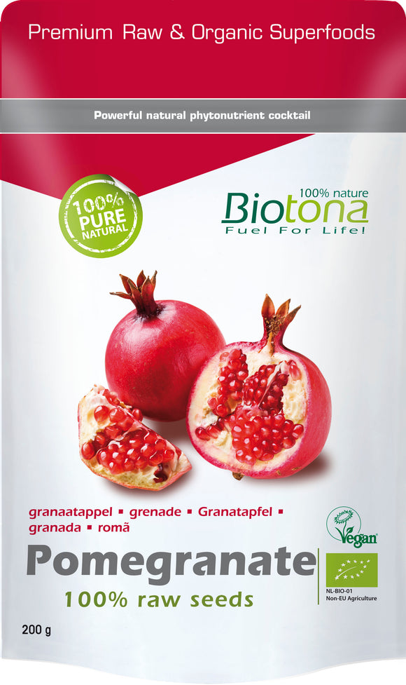 Pomegranate Raw Seeds Bio 200g - Biotona - Crisdietética