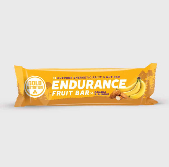 Endurance Fruit Bar Banana e Amêndoa 40g - GoldNutrition - Crisdietética