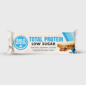 Protein Bar Low Sugar Chocolate Chip Cookie 60g  - GoldNutrition - Crisdietética