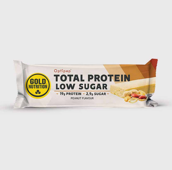 Protein Bar Low Sugar Crunchy Peanut 60g  - GoldNutrition - Crisdietética