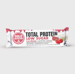 Total Protein Low Azúcar Cubierto Fresa y Chocolate 30g- GoldNutrition - Crisdietética